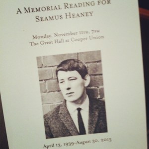 Heaney Tribute